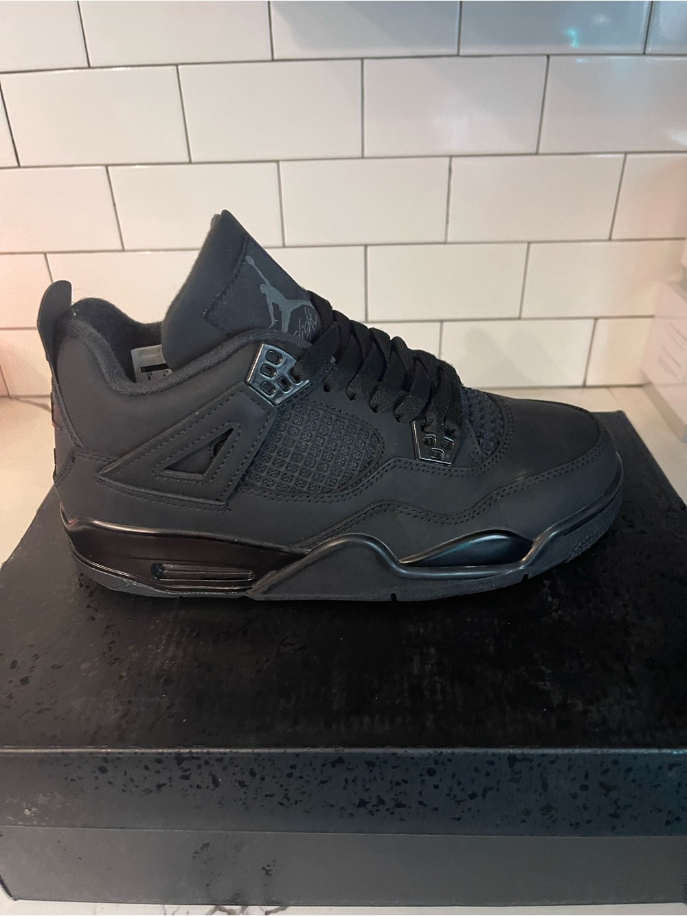 Men’s Retro 4 Black Cat 2025 Size 7.5.